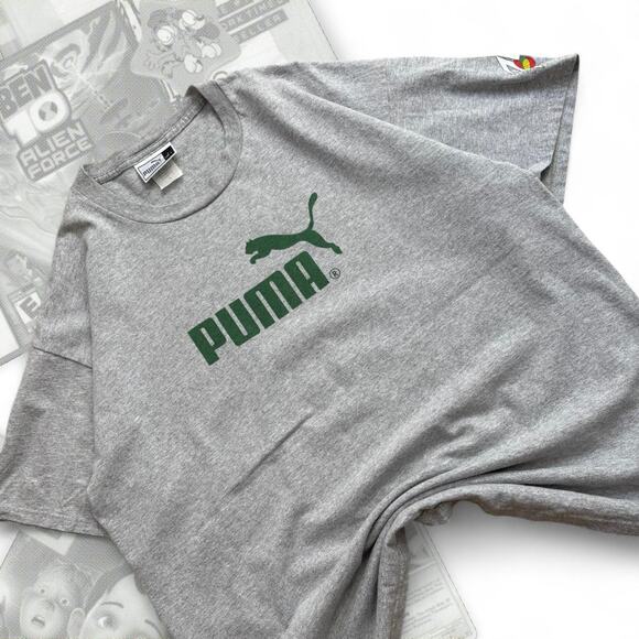 90’s Gray & Green Puma 7Up Graphic Tee - Picture 1 of 7